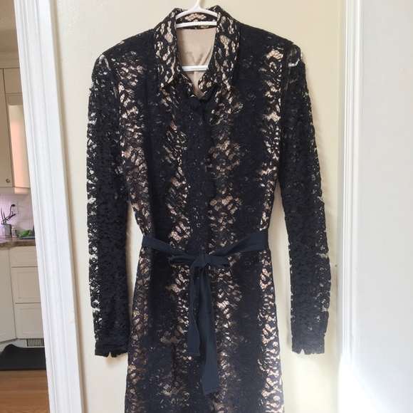 navy lace dress size small like new! - Picture 1 of 3